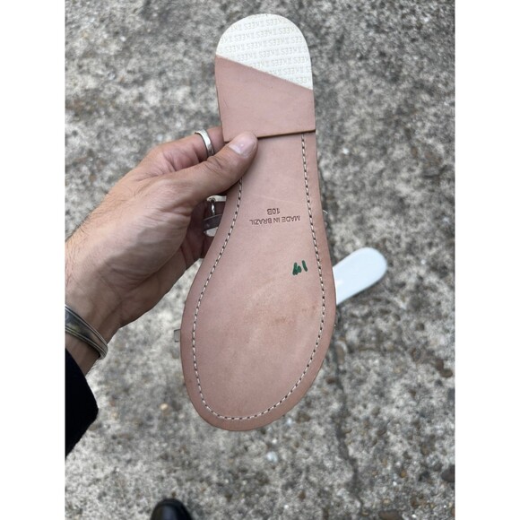 NEW $70 Tkees women's gemma sandals in White Size 10B - Picture 4 of 8